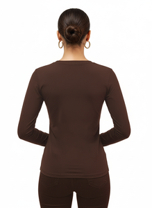 <span class=keywords><strong>Camisetas</strong></span> de Manga Larga para <span class=keywords><strong>Mujer</strong></span>, con Logotipo Personalizado, <span class=keywords><strong>Segunda</strong></span> <span class=keywords><strong>Piel</strong></span>, Suaves como la Nube, de Nailon 66, Ligeras, Elásticas en Cuatro Direcciones, con Compresión y Abertura para el Pulgar - Product Image 5