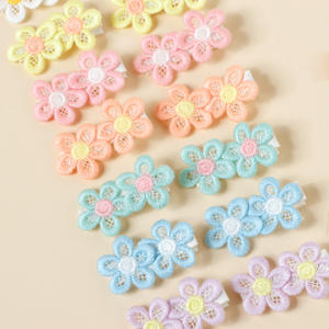 Broderie <span class=keywords><strong>petite</strong></span> marguerite queue de cheval décor épingle à cheveux pour fille bébé Bang décor Mini accessoire de cheveux enfant frais pince à cheveux Barrettes - Product Image 6