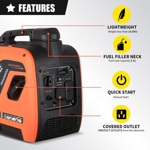 Petit générateur onduleur numérique portable 4 temps à essence silencieux et écologique 230/120/240V pour climatiseur de stationnement - Product Image 5