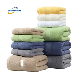 Wholesale Best Quality Super Dry Cheap High Water Absorption Cotton Bath Promotional Hotel Towel Set