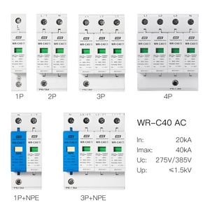 WRDZ-Instalación de dispositivo de protección contra sobretensiones, dispositivo DIN monofásico, 2P, SPD, 380V, 275V, 480V, V, 40kA - Product Image 3