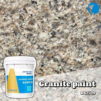 Peinture acrylique extérieure JHY PAINT JHY-BS effet pierre texturée granit pour application par pulvérisation sur bâtiments, revêtement liquide