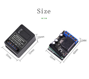 <span class=keywords><strong>RF</strong></span> receivers dài khoảng cách DC 12-48V điện áp rộng 433Mhz điều khiển từ xa <span class=keywords><strong>Transmitter</strong></span> và <span class=keywords><strong>Receiver</strong></span> Relay chuyển đổi điều khiển - Product Image 4