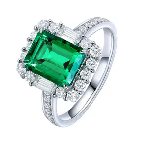 Nhẫn Nữ Đính Đá Anster Kiểu Cổ Điển, Nhẫn Ngón Tay Vàng 9K Vĩnh Cửu Đính Đá Cubic Zirconia Lấp Lánh 2.199ct