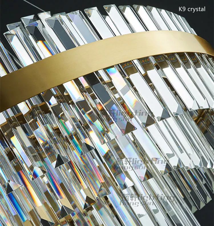 2022 New Patented Design Smart Bedroom Living Room Gold Luxury Crystal Modern Led Chandeliers & Pendant Lights