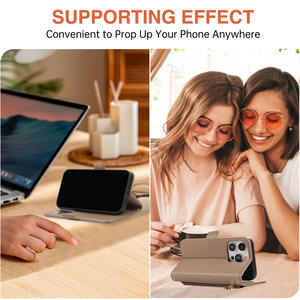 Tracolla tracolla <span class=keywords><strong>a</strong></span> tracolla borsa per cellulare custodia per telefono in pelle per <span class=keywords><strong>iPhone</strong></span> 16 15 14 13 12 <span class=keywords><strong>11</strong></span> Pro Max <span class=keywords><strong>Cover</strong></span> <span class=keywords><strong>portafoglio</strong></span> - Product Image 3