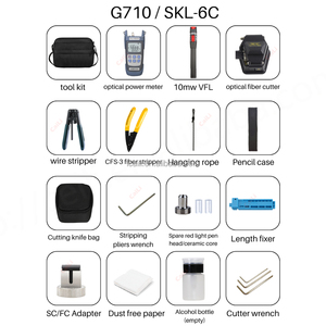 Kit de herramientas de fibra óptica Medidor de potencia de fibra óptica Localizador visual de fallas de hoja de Kit de herramientas de fibra óptica - Product Image 6