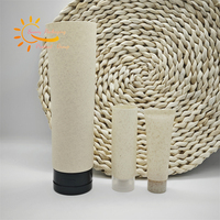 Tube de paille de blé en plastique biodégradable Hôtel Mini taille shampooing Gel douche Lotion pour le corps Tube emballage