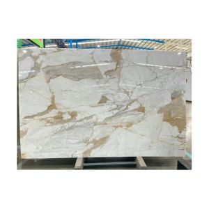 Decoración de Hogar de Lujo, Losa de Mármol Blanco Calacatta Pulido, Baldosas para Pisos, Mármol Calacatta Italiano o Mármol Pulido Dorado para Cubierta de Mesa - Product Image 2