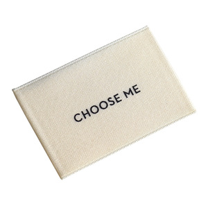 Etiquetas <span class=keywords><strong>de</strong></span> tela satinada para el cuello, logotipo tejido personalizado <span class=keywords><strong>de</strong></span> tu propia <span class=keywords><strong>marca</strong></span> - Product Image 5