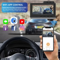 Offre Spéciale 2.4GHz double objectif voiture Blackbox DVR 4K avant et 1K3.16 pouces IPS écran enregistreur Dashcam externe GPS Module écran noir