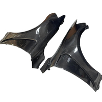 Kit de protection anti-éclaboussures en fibre de carbone facile à installer, universel pour camion et SUV, pour les passages de roues avant et arrière, avec matériel inclus