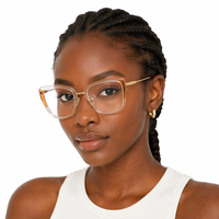 Monturas Ópticas de Acetato Laminado, Gafas de Moda para Mujer, Gafas Personalizadas al por Mayor