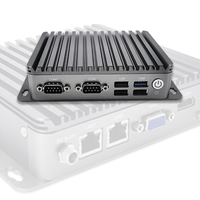 Komputer Mini Industri EVUC OEM ODM Tipis Ukuran Kecil WIFI HD Tanpa Kipas dengan Braket VESA Tersedia