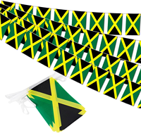 Drapeaux décoratifs rectangulaires miniatures suspendus pas chers, guirlandes de fanions personnalisables avec logo, bannière triangulaire en textile sur ficelle