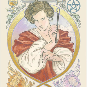 Ethereal Visions - Baraja de <span class=keywords><strong>Tarot</strong></span> Iluminada Art Nouveau, 78 Cartas con Lámina Dorada, Juego de Cartas de Adivinación con Guía Expandida - Product Image 1