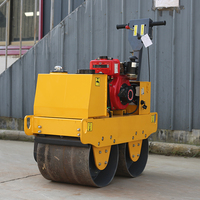 Compacteur routier vibrant à double tambour, mini-compacteur hydraulique pour asphalte et sol, pour la réparation routière