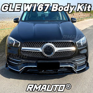 <b>For</b> Mercedes Benz W167 C167 GLE350 GLE450 2020-2022 <b>Car</b> Front Bumper Lip Splitter Spoiler <b>Diffuser</b> Body Kit Exterior Parts - Product Image 1