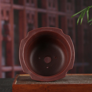 Maceta de Bonsái Hecha a Mano de Arcilla Púrpura Yixing, Sin Esmaltar, Transpirable, Maceta de Cerámica China Vintage para Suculentas, Decoración del Hogar - Product Image 3
