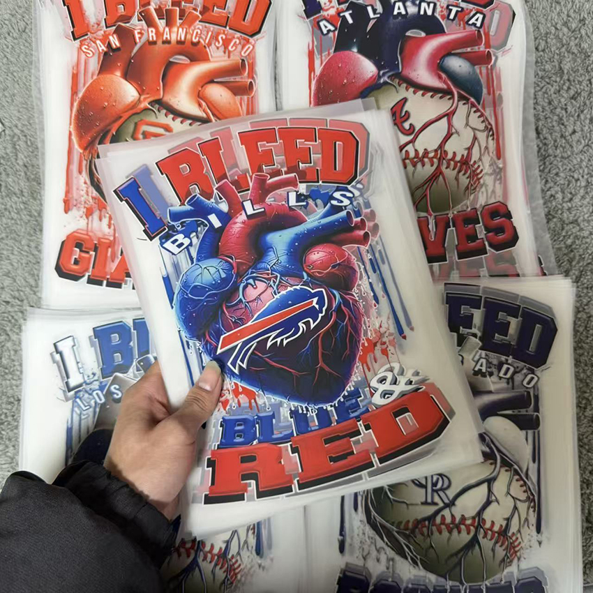 For Transfers Stickers Transfer Printing Design Plastisol Heat Transfer Washable Eco-Friendly Custom T Shirt Hoodies Bags Hats