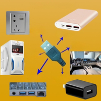 Câble de contrôle de la vitesse à 5 niveaux pour ventilateur de plafond USB, interrupteur intelligent de réglage de la vitesse pour moustiquaire.