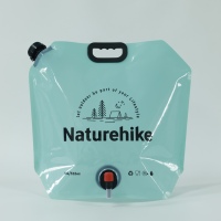 Pochette personnalisée grande capacité sac à eau 5L 10L 15L 20L pochette extérieure portable avec bec verseur de liquide sac à eau potable pliable en plastique