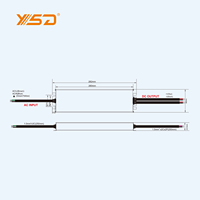 Facteur de puissance élevé Ultra mince pilote Led tension constante 12v 24v 48v 350w ip67 pilote de lumière étanche alimentation led