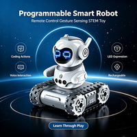 Robot intelligent à commande à distance 2,4G, détection gestuelle, suivi, robot RC avec microphone, interphone, jouet éducatif interactif