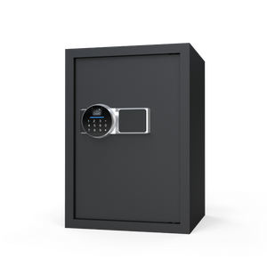 Brandkast voor thuis & kantoor, elektronisch, digitaal, vingerafdrukscanner, staal, brandwerend, met sleutelslot - Product Image 1