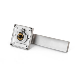 Manijas de Puerta Cuadradas de Acero Inoxidable, Diseño de Palanca para Puertas de Madera - Product Image 3