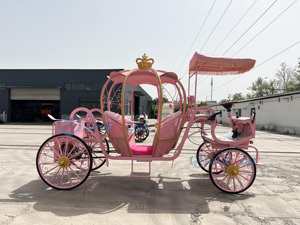 Carrosse de citrouille romantique à <span class=keywords><strong>louer</strong></span> | <span class=keywords><strong>Voiture</strong></span> de <span class=keywords><strong>mariage</strong></span> personnalisée pour hôtels, parcs et lieux de divertissement - Product Image 6