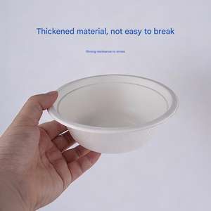 Assiettes jetables rondes en bagasse de canne à sucre biodégradables et non toxiques, taille personnalisée, avec logo OEM, pour camping et fêtes - Product Image 6