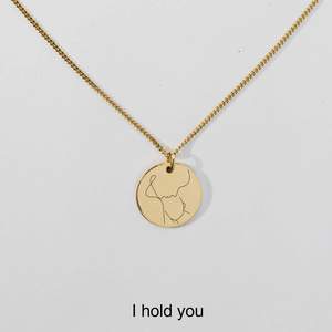 <span class=keywords><strong>Collana</strong></span> Ricordi <span class=keywords><strong>Mamma</strong></span>-Bambino, Delicata <span class=keywords><strong>Collana</strong></span> in Acciaio Inox Dorato Personalizzabile, Gioiello Regalo per la Festa <span class=keywords><strong>della</strong></span> <span class=keywords><strong>Mamma</strong></span> - Product Image 5