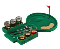 Jeux de boisson de table portables, lunettes de tir de Golf, jeux de fête, jeux de Bar