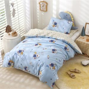 Fundas de Edredón de Algodón Puro al por Mayor y Juegos de Cama Infantiles de Tres Piezas con Dibujos Animados - Product Image 2