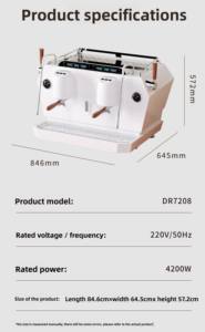 Máquina de <span class=keywords><strong>Espresso</strong></span> Eléctrica de Acero Inoxidable con Bomba Rotativa, <span class=keywords><strong>Precio</strong></span> Directo de Fábrica - Product Image 4