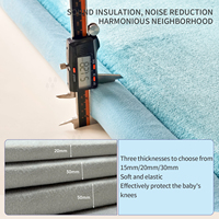 Tapis de tatami en mousse extra épaisse de 2 pouces, taille personnalisée, tapis de jeu modernes, doux, sûrs, durables et non toxiques pour le ventre avec logo