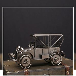 Ornements de Voitures Métalliques Vintage, Modèles de Véhicules Anciens Créatifs en Diecast, Artisanat pour la Décoration de Bureau à Domicile - Product Image 6