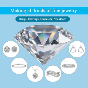 Piedras de Moissanita Creadas en Laboratorio, Tamaño Pequeño 0.8-3.5mm, Color D, Claridad VVS1, Corte Brillante Excelente, para Joyería - Product Image 5