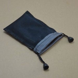 Sac en nylon gris imperméable personnalisé, avec logo sur mesure, pour écouteurs, enregistreur vocal, recyclable, réutilisable, portable, léger - Product Image 3