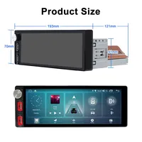 Lecteur DVD de voiture LEHX 1 Din 6,9 pouces, autoradio Android multimédia, CarPlay sans fil, autoradio stéréo GPS 4G LTE, écran tactile