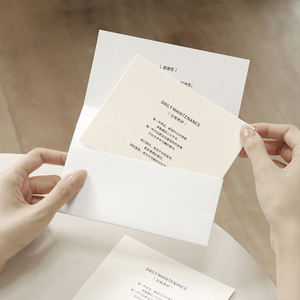 中小企業向けグリーティングカード金箔封筒付き高級カスタムデザイン感謝カード - Product Image 3