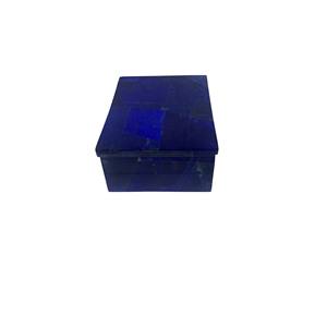 Made in India Blue Lapis Lazuli Marble Jewelry Storage <b>Box</b> Handmade Natural Gemstone <b>Keepsake</b> Gift <b>Box</b> Wholesale Price - Product Image 4