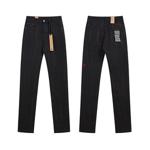 Commerce transfrontalier Europe-Amérique, vente en gros, nouvelle collection printemps/été, jeans stretch slim fit pour couples, style unisexe - Product Image 5