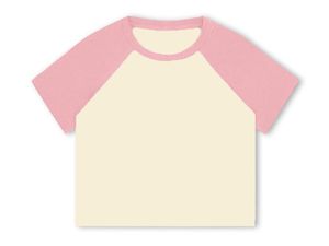 T-<span class=keywords><strong>shirt</strong></span> décontracté d'été pour <span class=keywords><strong>femme</strong></span> RUICHI en coton et élasthanne 220 GSM, <span class=keywords><strong>col</strong></span> <span class=keywords><strong>rond</strong></span>, manches raglan, coupe courte, vierge - Product Image 6