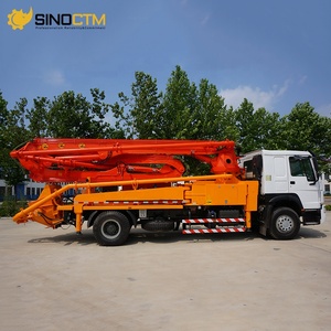 Sinotruk Howo 4x2 6 ruedas 29M 30m 68m3/H Máquinas de pulverización de mortero Bomba de hormigón montada en camión en venta - Product Image 5