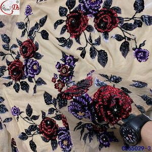 أزياء ليسامي rts ، أزياء جميلة جديدة ، قماش حريري شيفون مخملي فاخر - Product Image 3