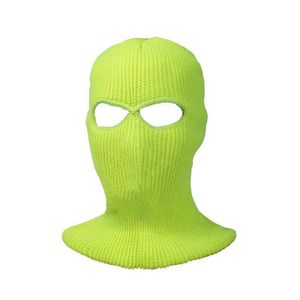 Passamontagna CS a 2 fori passamontagna Full face copricapo lavorato a maglia caldo moto da <span class=keywords><strong>uomo</strong></span> all'aperto bicicletta equitazione <span class=keywords><strong>maschera</strong></span> invernale antivento - Product Image 5