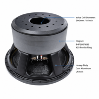 Subwoofer Speaker Pro Audio Custom 21 Inch 6000W RMS 8 Ohm 8 Inch Voice Coil Y35 Magnet Ferit Driver Sub Bass Panggung Pabrik