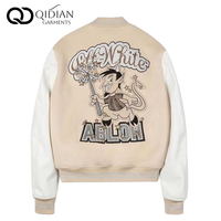 Blousons Bomber Varsity Personnalisés pour Hommes – Coupe-Vent Chauds d'Hiver avec Manches en Cuir, Écussons en Chenille et Logo Brodé – Créez le Votre